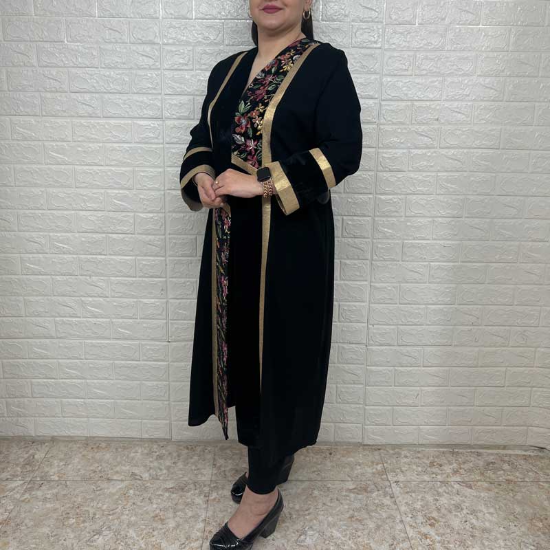 مانتو مجلسی سایزبزرگ مدل 5035